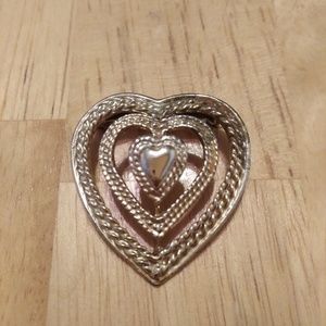 Gold Heart Stickpin